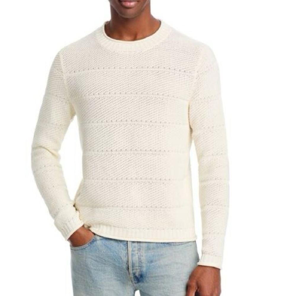 NWT The Men’s Store Bloomingdale’s Silk-Linen Blend Sweater Size XL